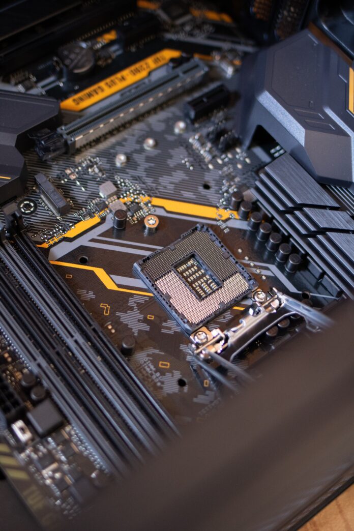 Semiconductor chips representing SEMICON India 2026 exhibition